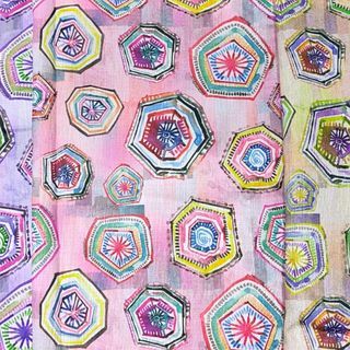 Linen Slub Digital Print No. 11
